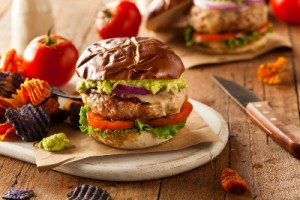 Turkey Burger with Green Chiles